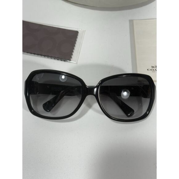 COACH EYEGLASSES S2020 BLACK 38-16-125 With Case & Paperwork Mint Condition - Picture 3 of 10